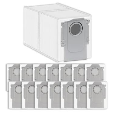 Imagem de (Pacote com 15) Sacos de aspirador de pó de substituição compatíveis com Roborock S8 MaxV Ultra/S8 Max Ultra/Q revo Master/Q Revo/Q Revo Pro Robot Vacuum Self-Empty Station, bolsa de filtro