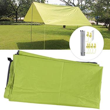 Imagem de Tarpa de Tenda à Prova D'água Portátil, Abrigo de Chuva de Sol, Dossel de Proteção UV para Camping, Descanso e Atividades Ao Ar Livre Com Bolsa de Armazenamento, Ideal para