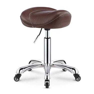 Imagem de JMYSD Banqueta ergonômica, para cadeira odontológica, beleza, barbearia, manicure, cadeira de trabalho, bar, escritório, altura ajustável, A2