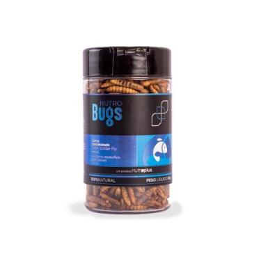 Imagem de Nutro Bugs Larva Desidratada para Peixes 30g - Nutrobugs