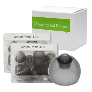 Imagem de Cúpulas de aparelho auditivo para substituições Phonak, cúpulas de aparelho auditivo Phonak 2 pacotes (20 cúpulas), cúpulas universais para acessórios de aparelho auditivo Phonak. (Cúpula ventilada