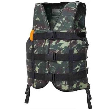 Imagem de Colete Salva Vidas Hiper Pesca Camuflado 80 Kg