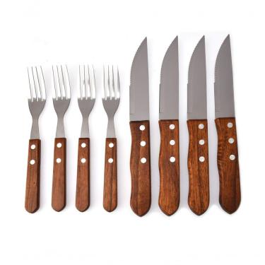 Imagem de Faqueiro Para Churrasco 8 Peças Em Aço Inox Kenya