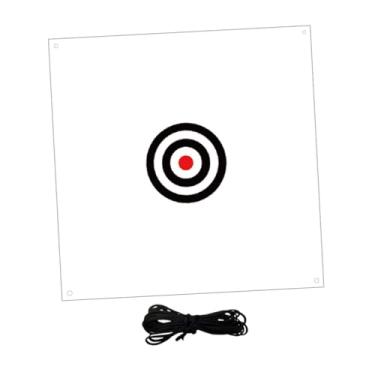 Imagem de simhoa Rede de alvo de golfe com pano para prática de golfe e exercício de mira com corda