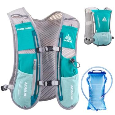 Imagem de Mochila Azarxis 5L Hydration Vest para corrida de trilhas maratonistas, Light Blue - With a Water Bladder (1.5l), Free size