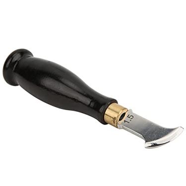 Imagem de Phefop Ferramenta de Madeira de Borda de Couro de Sandália Langable para Comércio, Criador de 1,0 Mm de Forma do Ventilador para Decoração e Deficiência de Cinto, Adequado para Entusiastas da (1,5 mm)