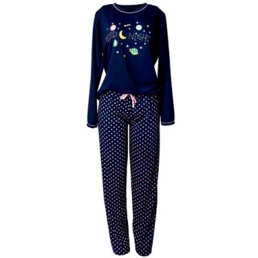 Imagem de Pijama Longo Inverno Feminino Adulto - Swamy Lingerie, M