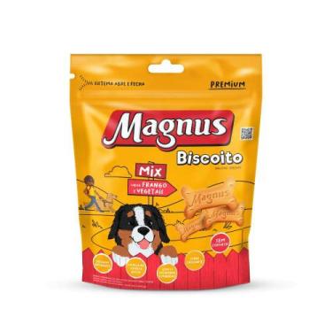 Imagem de Biscoito Magnus para Cães Adultos Sabor Mix Frango e Vegetais 500g - A