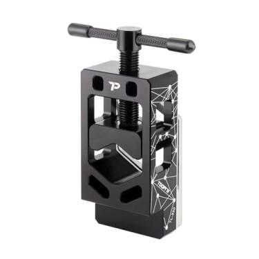 Imagem de HOUSON Dispositivo de corte de tubo de garfo de bicicleta, suporte de tubo de cortador de eixo de garfo, guia de serra para tubos de garfo de φ15-37 mm e postes de assento, ferramenta de bicicleta