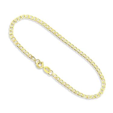 Imagem de Pulseira Grumet Banhada a ouro 18k Masculina Folheada Dourada