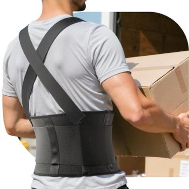 Imagem de Suporte para costas de trabalho SOLOEVER, suporte lombar ajustável