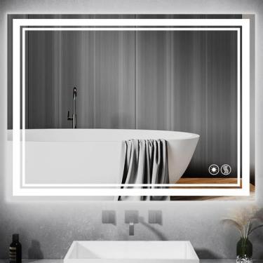 Imagem de Espelho LED NESDCC 60x90cm frontal/retroiluminado antiembaçante 3 core