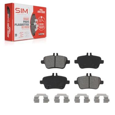 Imagem de Pastilhas de freio a disco semimetálicas traseiras SIM-1646 para Mercedes-Benz GLA250 CLA250 INFINITI QX30 SLK250 SLK350 SLC300 SLK300 B Electric Drive B250e B250