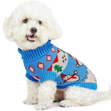 Imagem de Toptakeit Suéter de Natal para cães pequenos, médios, grandes, meninas, meninos, roupas para animais de estimação, pequeno, médio, grande, para cães machos, fêmeas, cachorrinhos