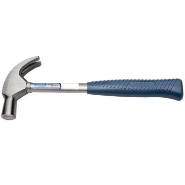 Imagem de Martelo de Unha Tramontina 27mm com Cabo de Tubular - Cinza/Azul