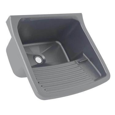 Imagem de Tanque Plástico Para Lavar Roupa 22 Litros Prata - Tq0-scpra - Astra