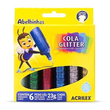 Imagem de Cola glitter - acrilex, COLORIDA
