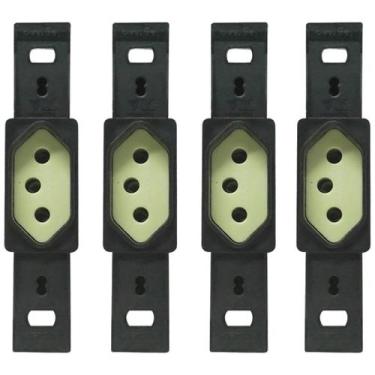 Imagem de Kit 4 Conjunto 1 Tomada 2p+t 20a 250v Silentoque Pial