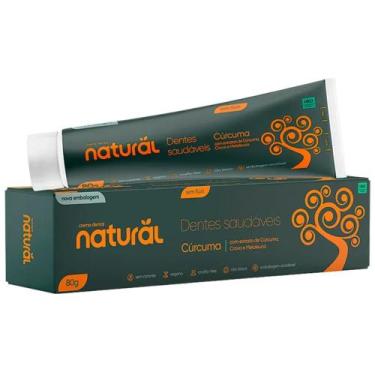 Imagem de Creme Dental Natural com Cúrcuma, Cravo e Melaleuca 80g - Orgânico Nat