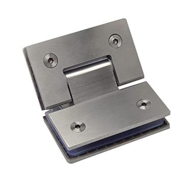 Imagem de Dobradiça articulada 10 peças 135 graus 8-12 mm dobradiça de porta de vidro banheiro porta de chuveiro sem moldura conjunto de dobradiças de porta de aço inoxidável montado na parede