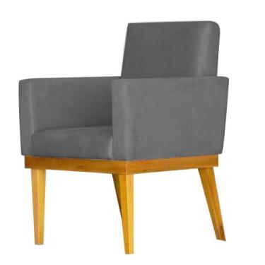 Imagem de Poltrona Decorativa Para Sala Bella material sintético Aninha Decor - 