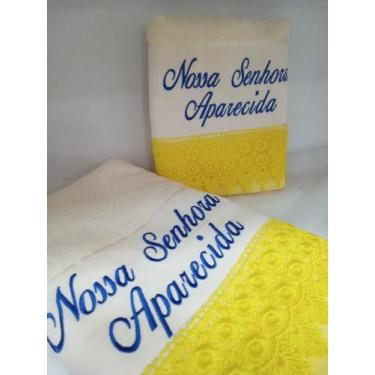 Imagem de Kit de Toalha de Banho e Rosto Bordada( 2 peças) - Dohler, Amarelo