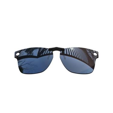 Imagem de MYCOURAG Lentes polarizadas com proteção UV para óculos de sol Ray-Ban Meta Wayfarer RW4008-53-22 – Armação de óculos de sol com revestimento espelhado de titânio polarizado