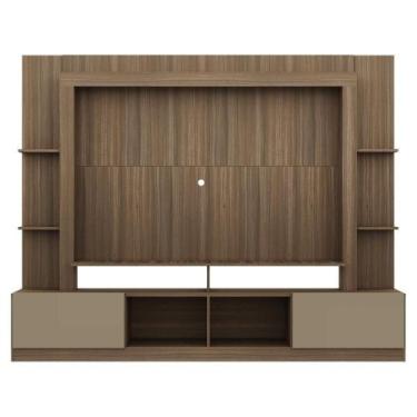 Imagem de Rack Estante com Painel 65 e 2 Portas Oslo Madeirado - MULTIMOVEIS