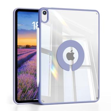 Imagem de GKABXY Capa magnética para iPad mini 7 A17 Pro, iPad mini 7ª/6ª geração (2024/2021) capa traseira transparente de 8,3 polegadas, fina e leve, moldura de TPU macio e traseira transparente, proteção de