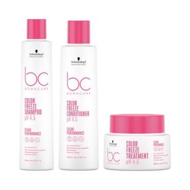 Imagem de Schwarzkopf BC Clean Color Freeze pH 4.5 Kit - 3 produtos