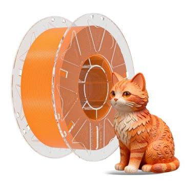 Imagem de Creality Filamento RFID para impressora 3D, pacote de filamento Hyper PLA de 1,75 mm para impressão 3D, filamento Hyper PLA RFID, alta precisão, carretel de 1 kg (laranja)