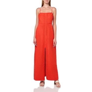 Imagem de Trina Turk Vestido longo feminino de renda, Vermelho Ryuji, 34