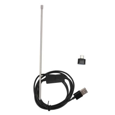 Imagem de Sunicon Boroscópio industrial 3 em 1, 1,5 m, IP67, câmera de inspeção à prova d'água, tipo C, micro USB, endoscópio com 6 luzes LED para dispositivos Android e tablet (3,9 mm)