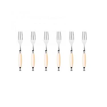 Imagem de Jogo 6 Garfos para Sobremesa Marfim Luxo Country Bugatti
