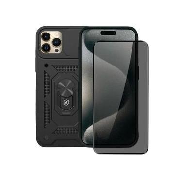 Imagem de Kit Capa Dinamic Cam Protection e Pelicula Defender Pro Privacidade para iPhone 15 Pro Max - Gshield
