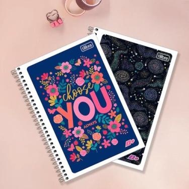 Imagem de Caderno Espiral Tilibra 1/4 Capa Dura D+ 200 Folhas - Embalagem com 4 