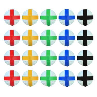 Imagem de harayaa 20 Bolas de Golfe Adesivas com - Bolas Esportivas de Brinquedo para Jogos de Arremesso, Leves e Resistentes, para Meninos e Meninas - Ideal