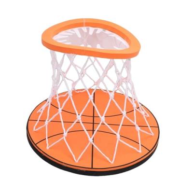 Imagem de RiToEasysports Cesta de Basquete de Teto, Cesta de Basquete Interna Autoadesiva de PP Macio para Prática de Quarto