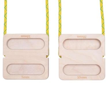 Imagem de kowaku 2x HangBoards de escalada Placa de treinamento para iniciantes atletas portáteis fortalecedores de punho de mão portáteis puxam os fardos