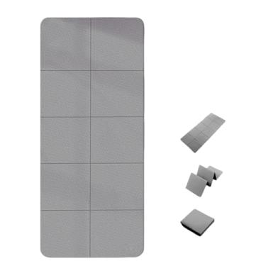 Imagem de Tapete de ioga TPE dobrável de 6/8 mm de espessura - Tapete de exercício portátil antiderrapante para academia em casa, escritório, descanso infantil e uso no dormitório