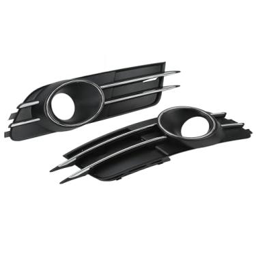 Imagem de Acouto Par de Grades de Pára-choque Inferior de ABS e Carro Com Formatos de Faróis de Neblina Decorativos C7 - Grades de Reposição Elegantes e Funcionais
