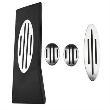 Imagem de EFDNK-HB Capas de pedal de freio de acelerador de carro universal antiderrapante pedais para acessórios automotivos protetores de pedal de veículo (MT com descanso)