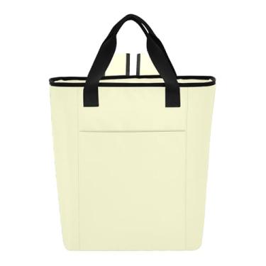 Imagem de Joitme Light Goldenrod Bolsa térmica amarela com 36 latas à prova d'água para praia, sacola de compras para mantimentos