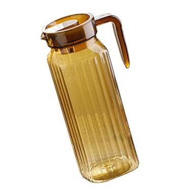 Imagem de Baoblaze Carafe de acrílico com jarra de tampa Chá de gelo de água quente/Cold - C