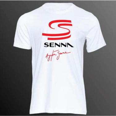 Imagem de Camiseta Básica100% Algodão 30.1 Assinatura S Senna Lançamento - Imper