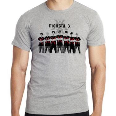 Imagem de Camiseta monsta x bts Blusa criança infantil juvenil adulto camisa tam