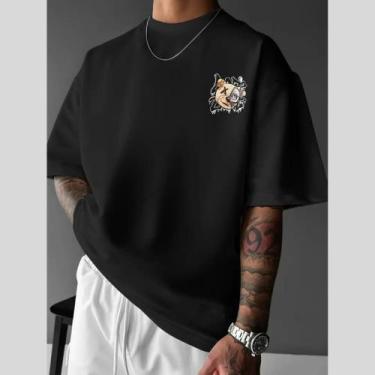 Imagem de Camiseta Masculina Estampada Oversized Urso Happines 365 Street Geek W