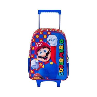 Imagem de Mochila Carrinho Vermelho Kids Super Mario | Luxcel-Masculino