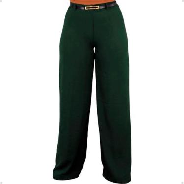 Imagem de Calça Pantalona Feminina Duna Social Alfaiataria Wide Leg - 40 Graus M