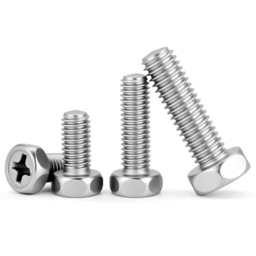 Imagem de 20~30 Unidades M3 304 Parafusos Sextavados Externos De Aço Inoxidável Phillips, Construção De Deck E Parafusos De Máquina De Junção De Madeira(M3x16 (30PCS))